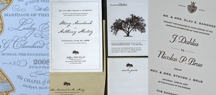 Wedding invite samples